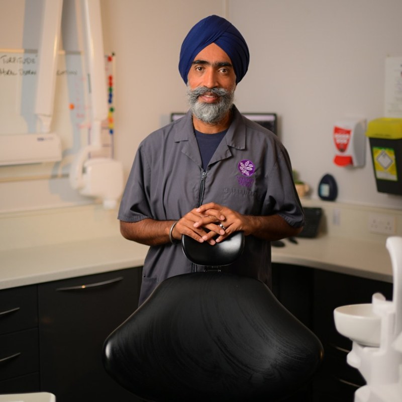Dr Kuldip Gakhal — member of the Cadbury Dental team in Bournville, Birmingham